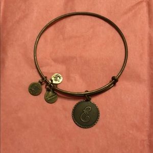 E charm Alex and ani bracelet